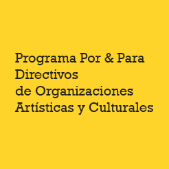 Programa Por & Para Directivos Organizaciones Artísticas y Culturales - www.porypara.es